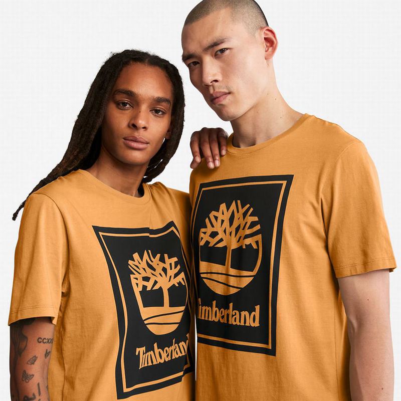 Timberland Stack Logo Majice Žute | 43261266