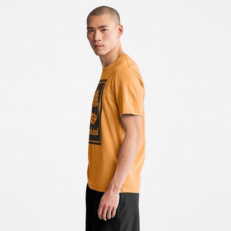 Timberland Stack Logo Majice Žute | 43261266