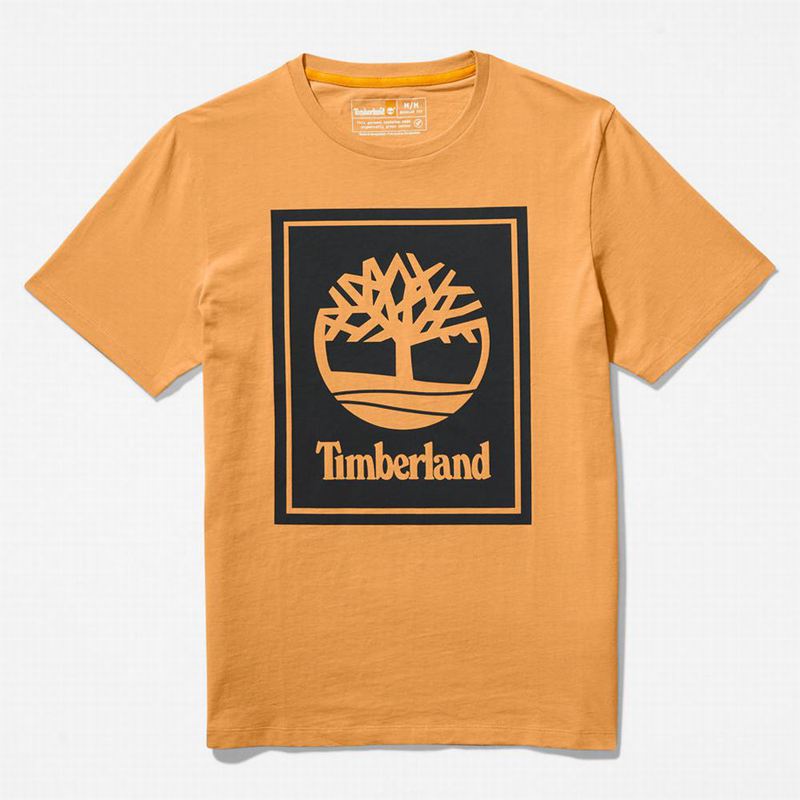 Timberland Stack Logo Majice Žute | 43261266