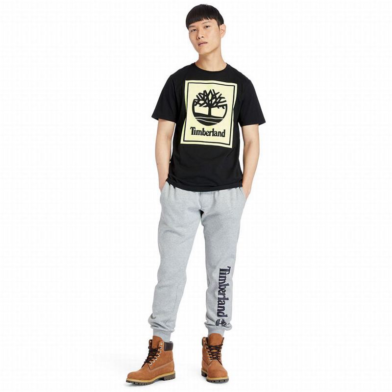Timberland Stack Logo Majice Žute | 80371675