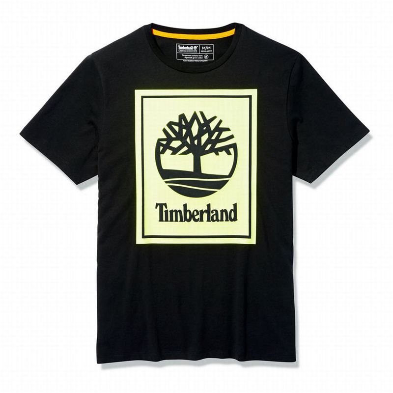 Timberland Stack Logo Majice Žute | 80371675