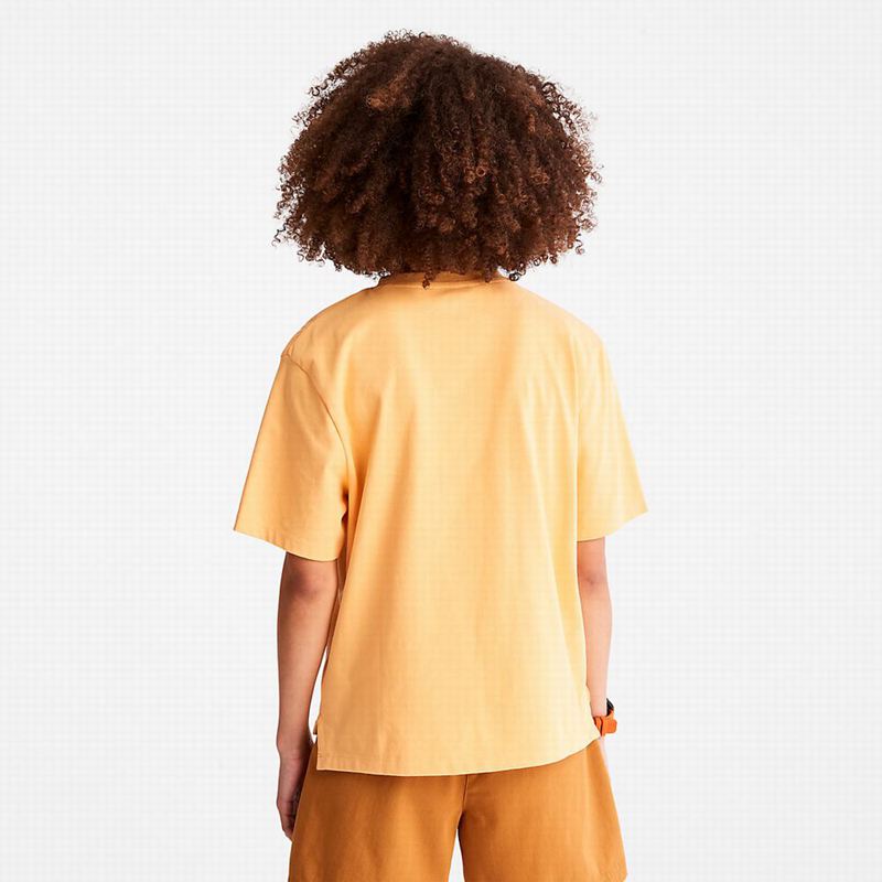 Timberland Stacked Logo Majice Narančaste | 68496933