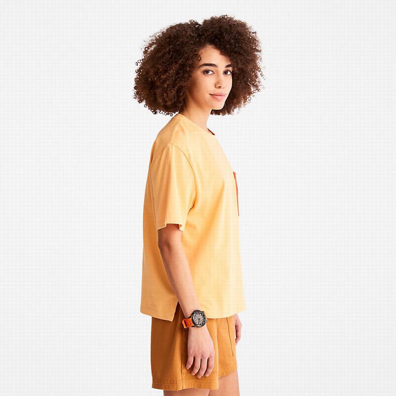 Timberland Stacked Logo Majice Narančaste | 68496933