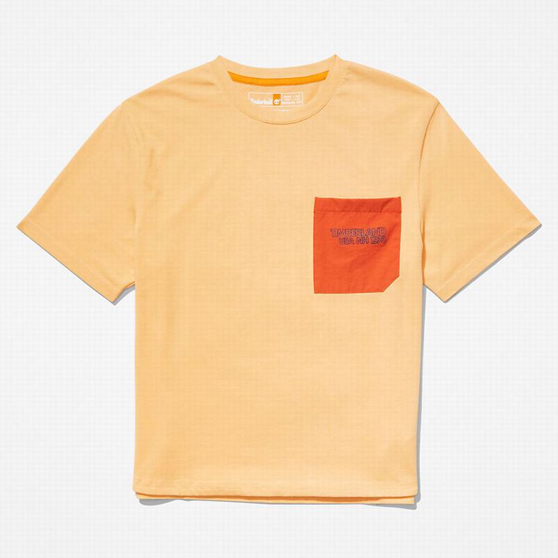 Timberland Stacked Logo Majice Narančaste | 68496933