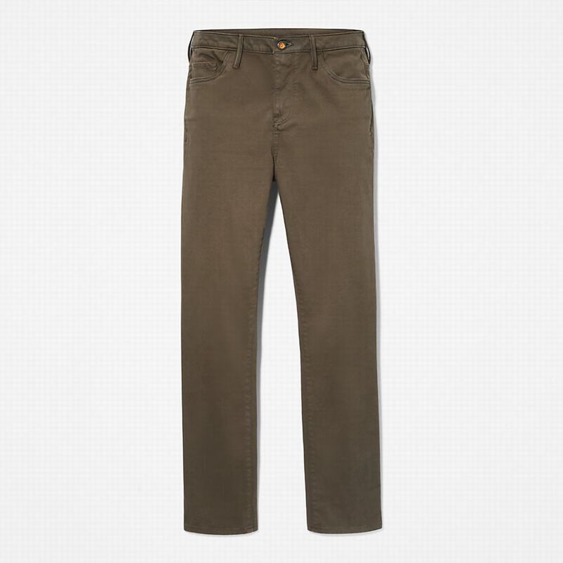 Timberland Stretch Chino Hlače Maslinasto Zelene | 94661110