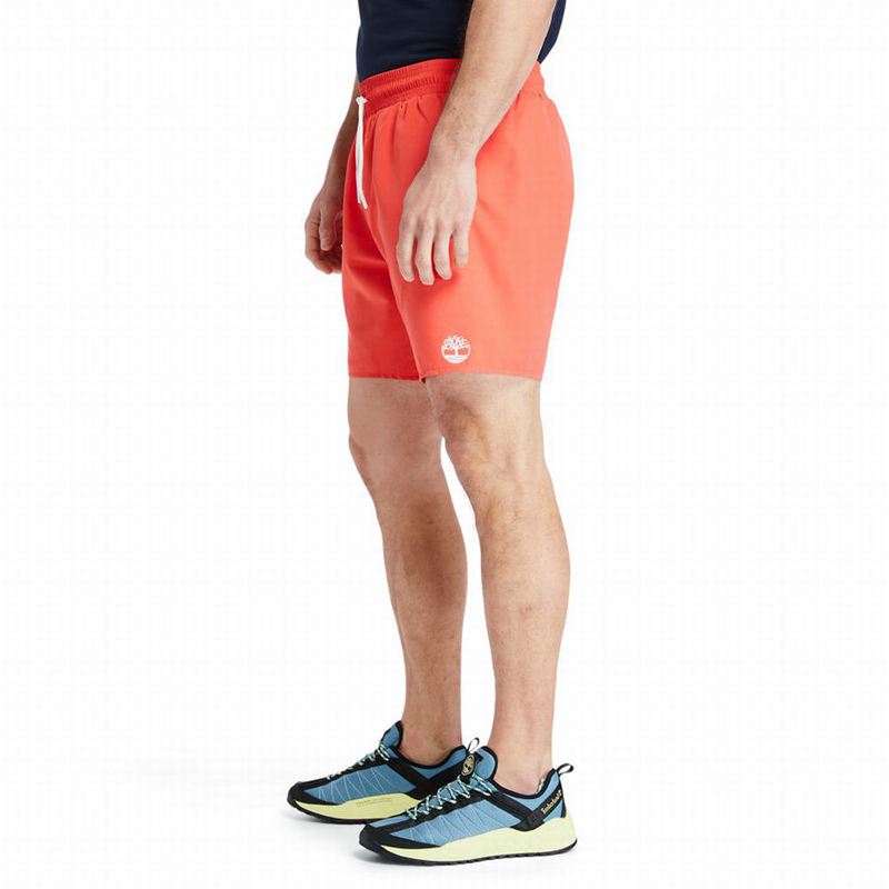 Timberland Sunapee Lake Solid-colour Swim Kratke Hlače Crvene | 16047524