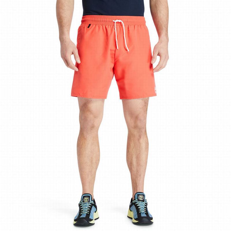 Timberland Sunapee Lake Solid-colour Swim Kratke Hlače Crvene | 16047524