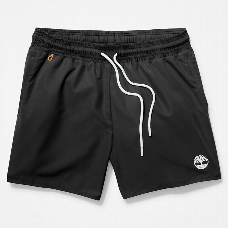 Timberland Sunapee Lake Solid-colour Swim Kratke Hlače Crne | 78993897