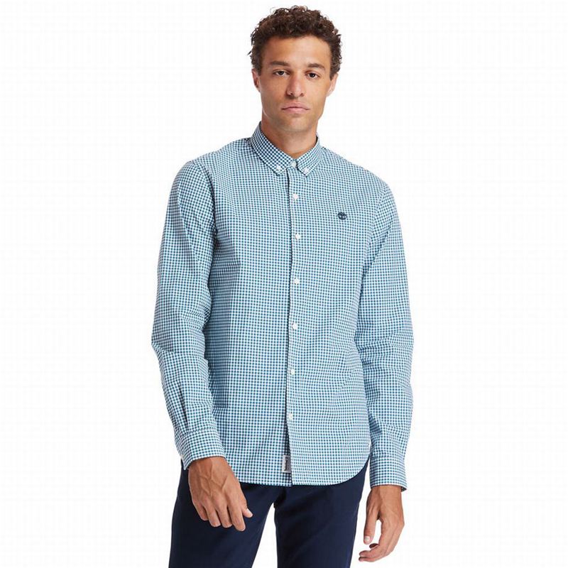 Timberland Suncook River Gingham Košulje Tirkizne | 5818056