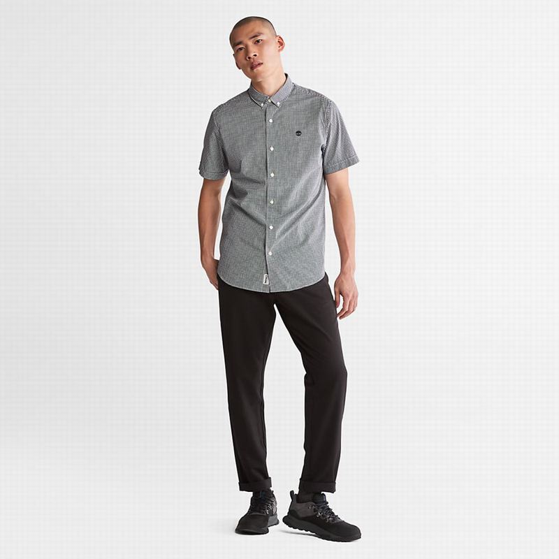 Timberland Suncook River Short-Sleeve Poplin Košulje Tamnoplave | 35406846