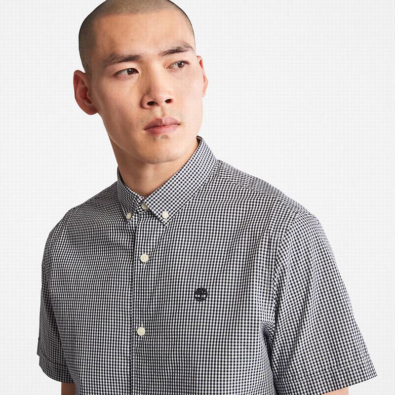 Timberland Suncook River Short-Sleeve Poplin Košulje Tamnoplave | 35406846