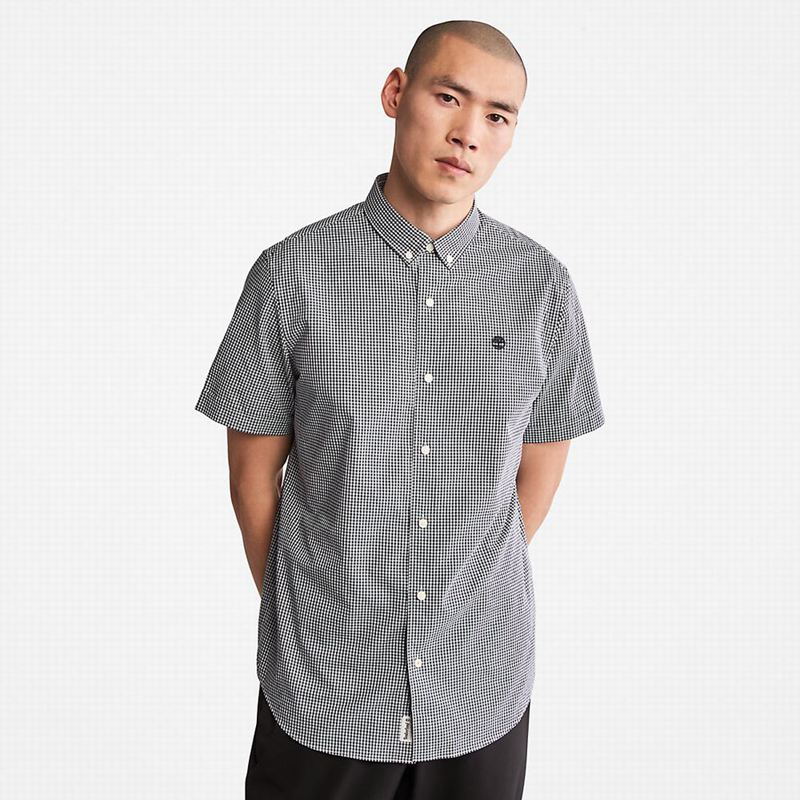 Timberland Suncook River Short-Sleeve Poplin Košulje Tamnoplave | 35406846