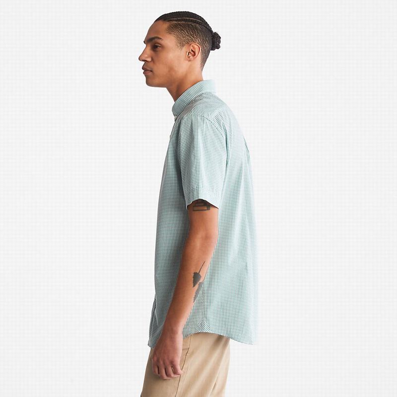 Timberland Suncook River Short-Sleeve Poplin Košulje Svijetlo Plave | 60377278