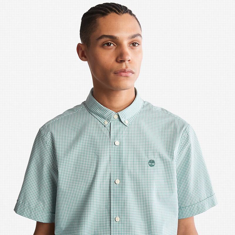 Timberland Suncook River Short-Sleeve Poplin Košulje Svijetlo Plave | 60377278