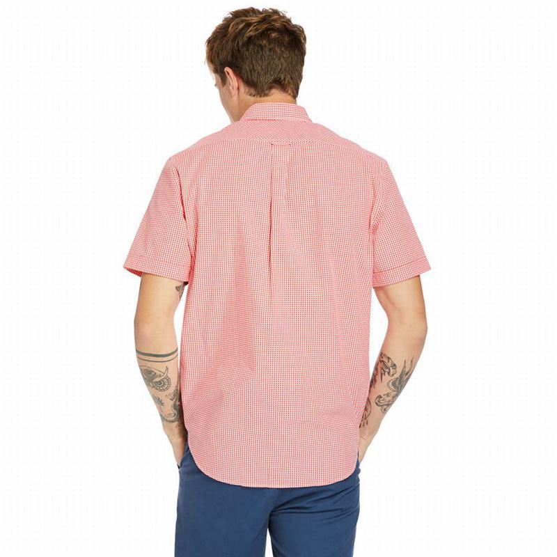Timberland Suncook River Short-Sleeve Poplin Košulje Roze | 79777099