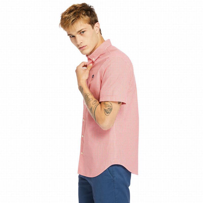 Timberland Suncook River Short-Sleeve Poplin Košulje Roze | 79777099