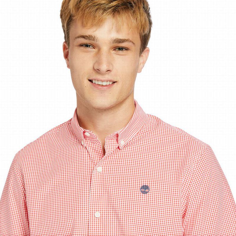 Timberland Suncook River Short-Sleeve Poplin Košulje Roze | 79777099