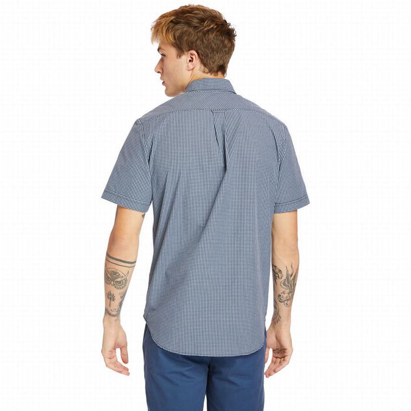 Timberland Suncook River Short-Sleeve Poplin Košulje Plave | 87615635