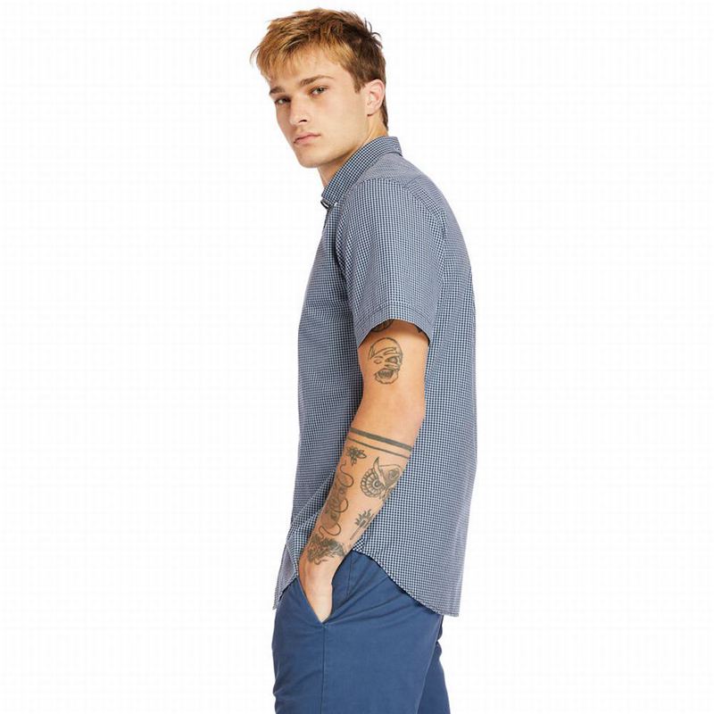 Timberland Suncook River Short-Sleeve Poplin Košulje Plave | 87615635