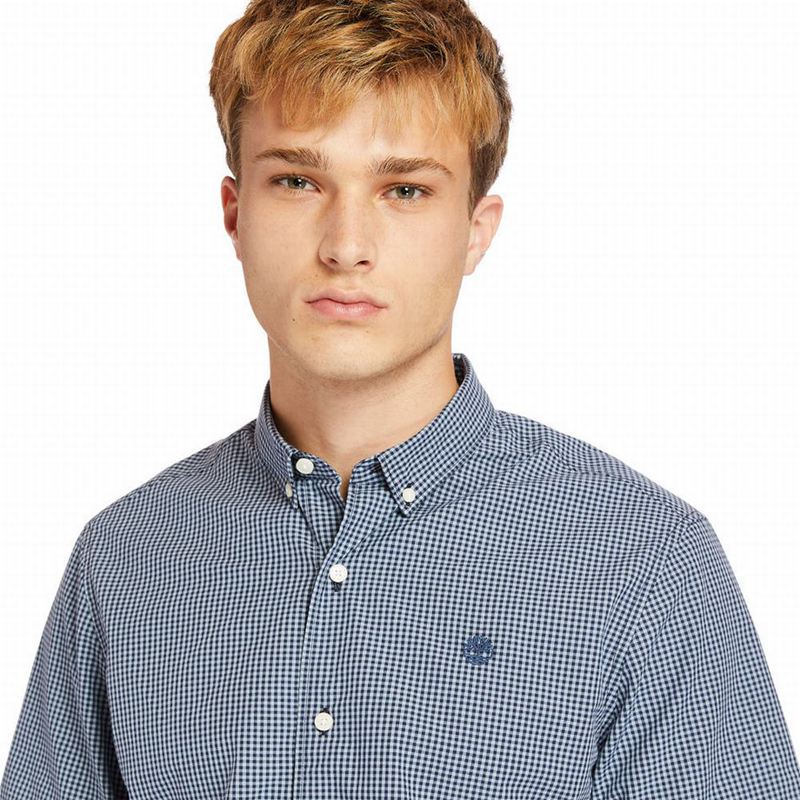 Timberland Suncook River Short-Sleeve Poplin Košulje Plave | 87615635
