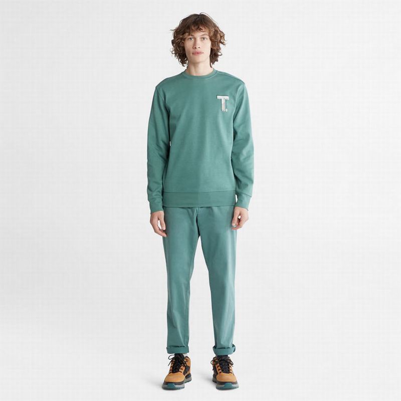 Timberland Sweatshirt with Timber Fresh Technology Dukserice Maslinasto Zelene | 32144197