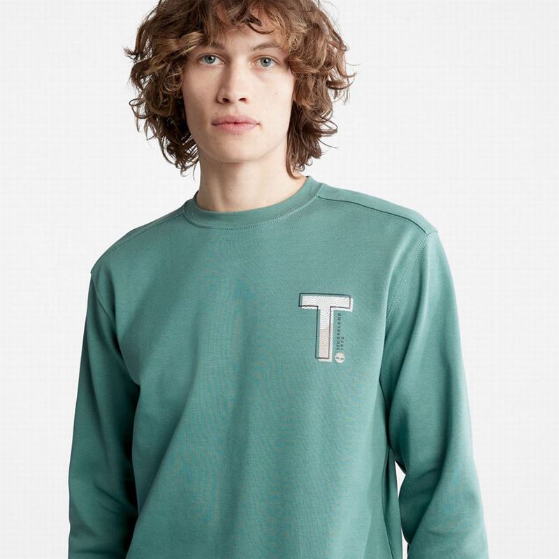 Timberland Sweatshirt with Timber Fresh Technology Dukserice Maslinasto Zelene | 32144197