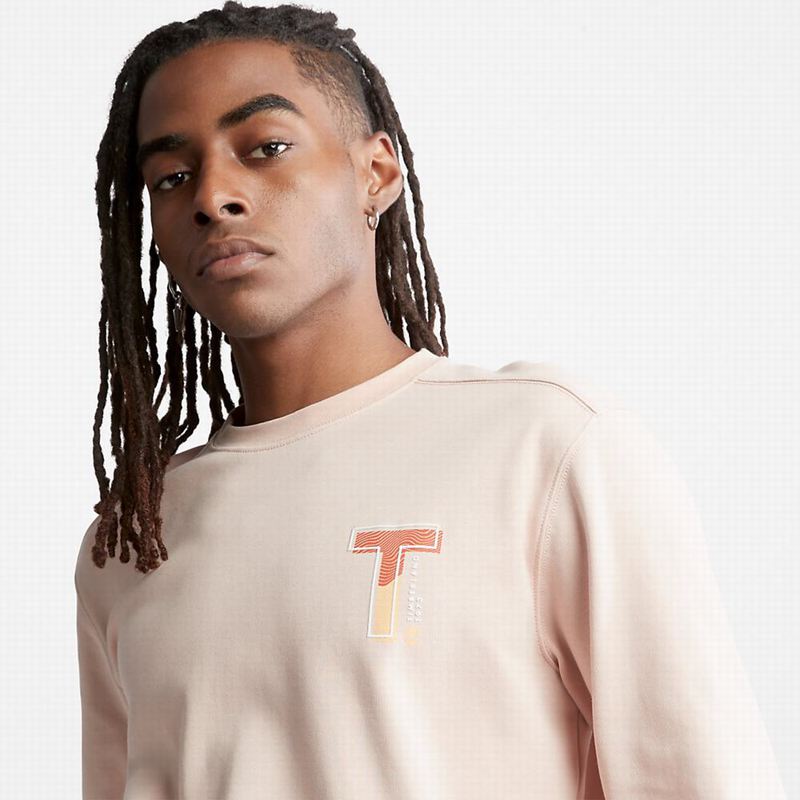Timberland Sweatshirt with Timber Fresh Technology Dukserice Roze | 62280977