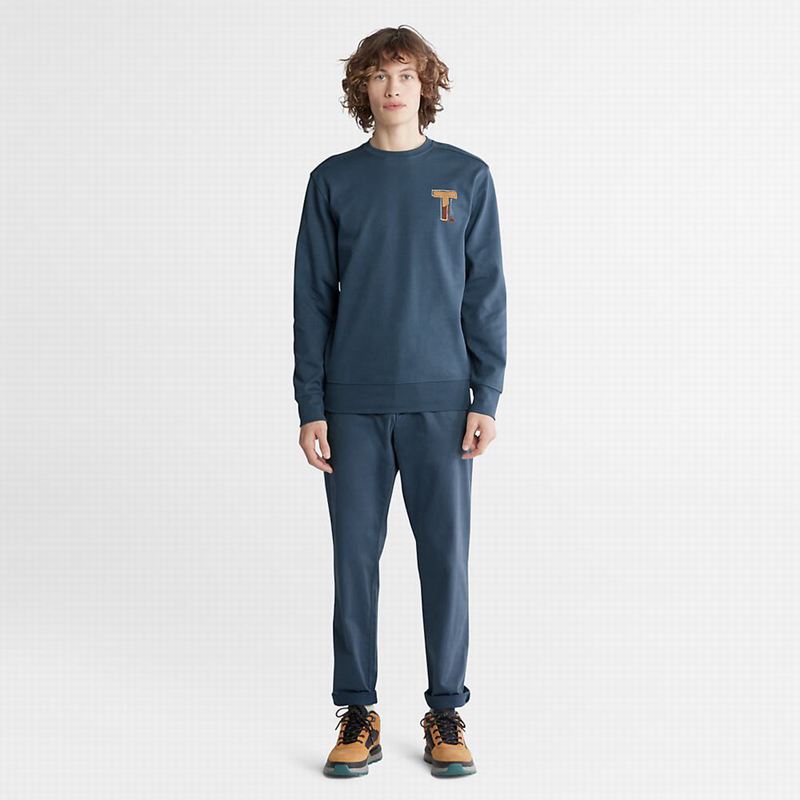Timberland Sweatshirt with Timber Fresh Technology Dukserice Plave | 87756320