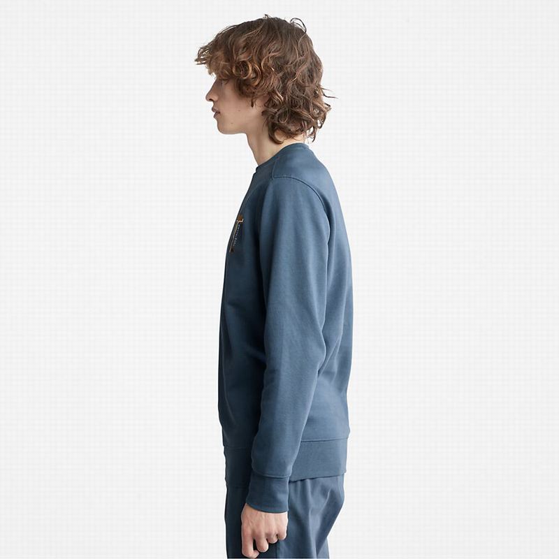 Timberland Sweatshirt with Timber Fresh Technology Dukserice Plave | 87756320
