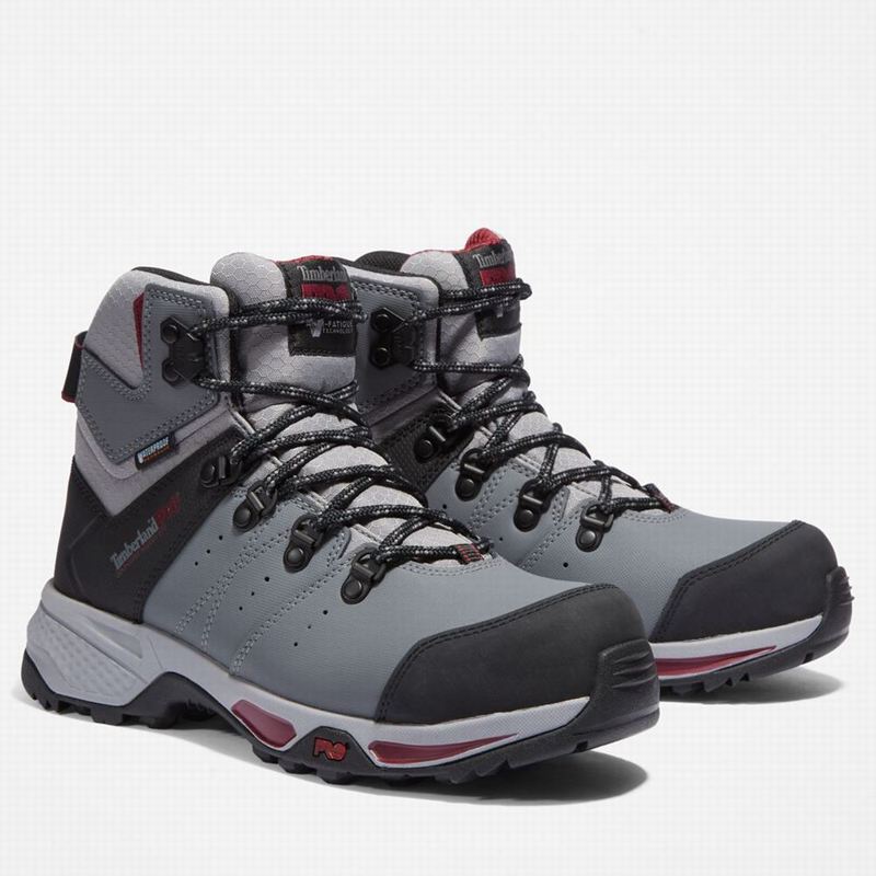 Timberland Switchback Waterproof Composite Safety-Toe Radne Čizme Sive | 70147646