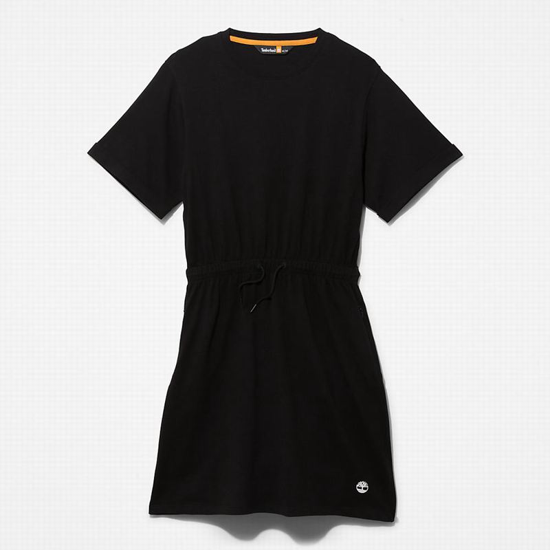 Timberland T-Shirt Haljine Crne | 5403165