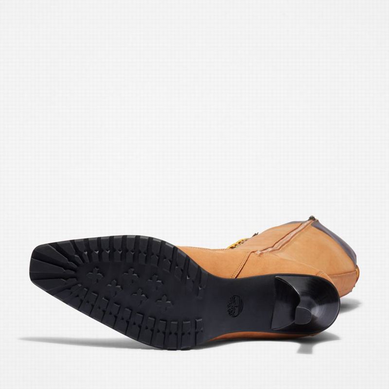 Timberland Tall Lace Visoke Čizme Žute | 67688330