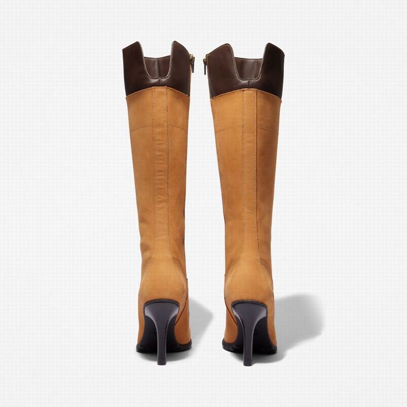Timberland Tall Lace Visoke Čizme Žute | 67688330