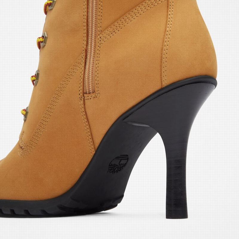 Timberland Tall Lace Visoke Čizme Žute | 67688330