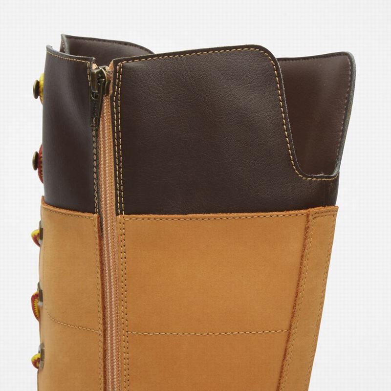 Timberland Tall Lace Visoke Čizme Žute | 67688330