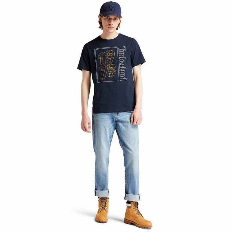 Timberland Tapered-leg Comfort Traperice Plave | 38063025