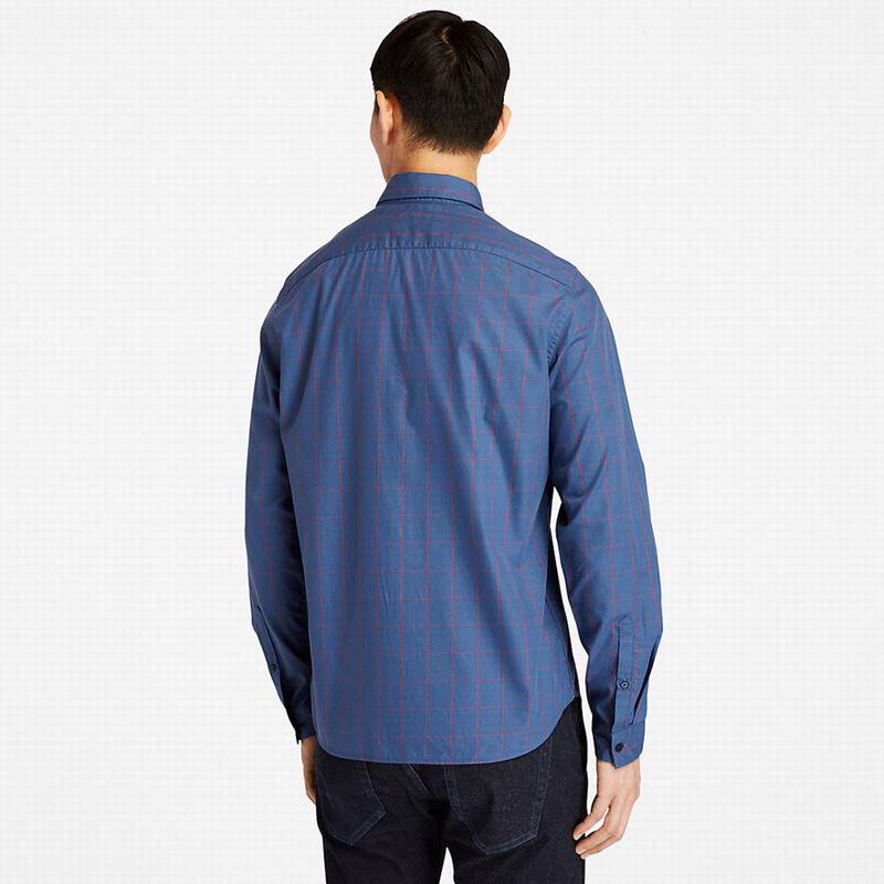 Timberland Tencel Check Košulje Plave | 98904628