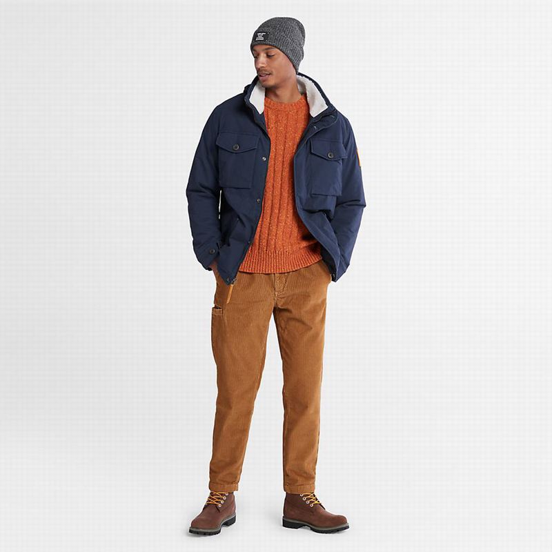 Timberland Textured Crewneck Skakači Narančaste | 90885163