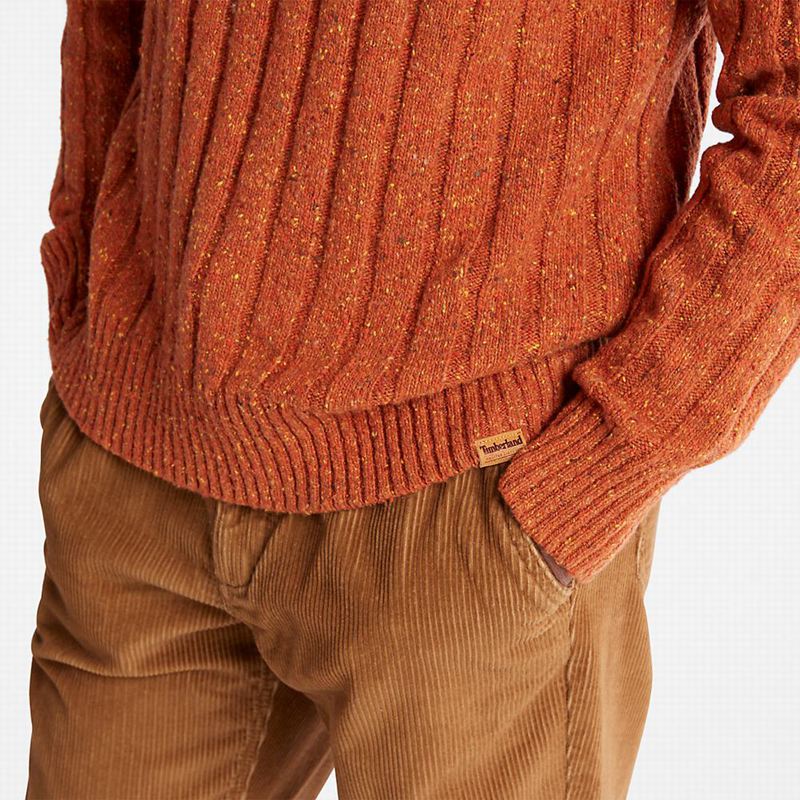 Timberland Textured Crewneck Skakači Narančaste | 90885163
