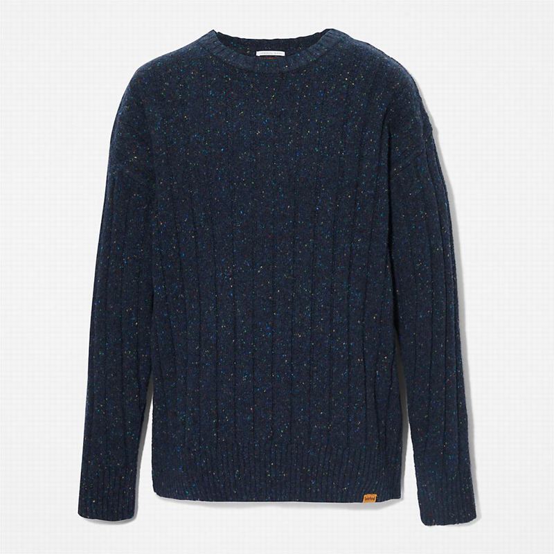 Timberland Textured Crewneck Skakači Tamnoplave | 7770757