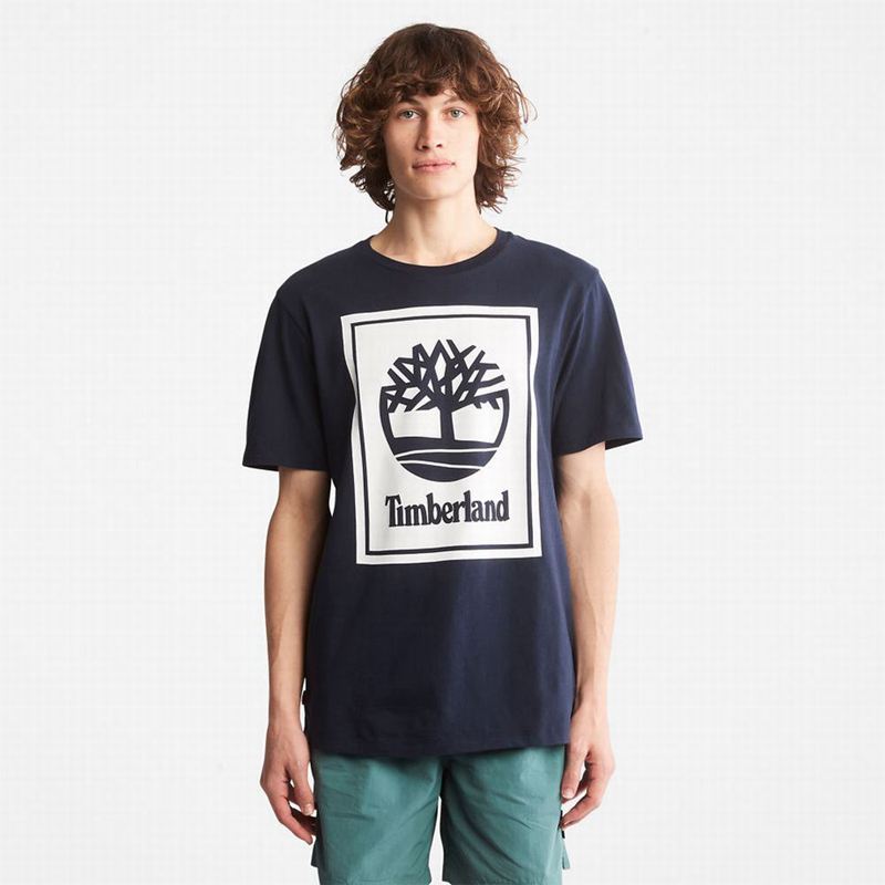 Timberland Timber Fresh Graficke Majice Tamnoplave | 41931019