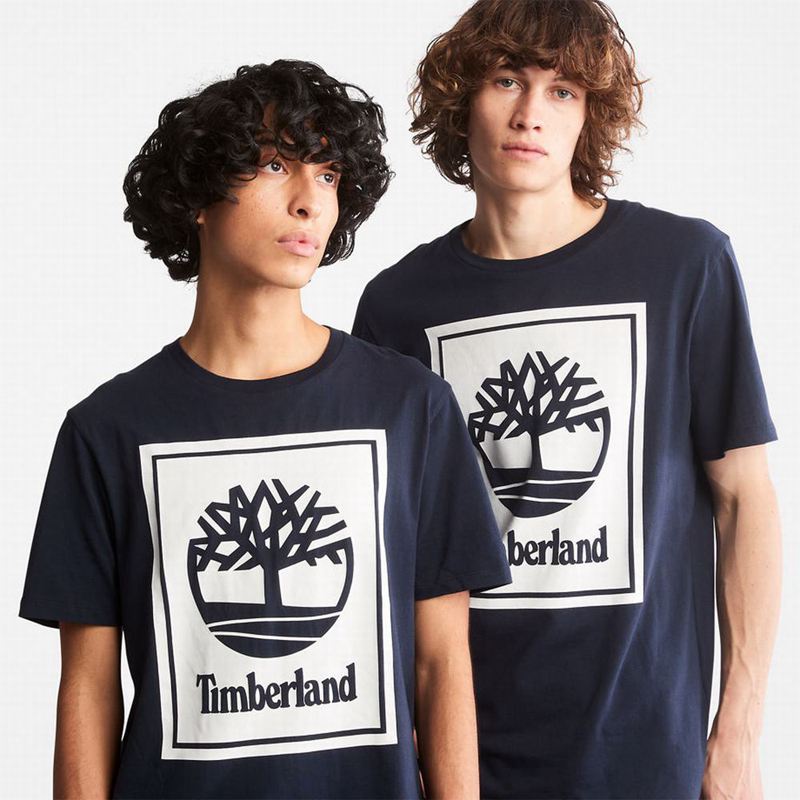 Timberland Timber Fresh Graficke Majice Tamnoplave | 41931019