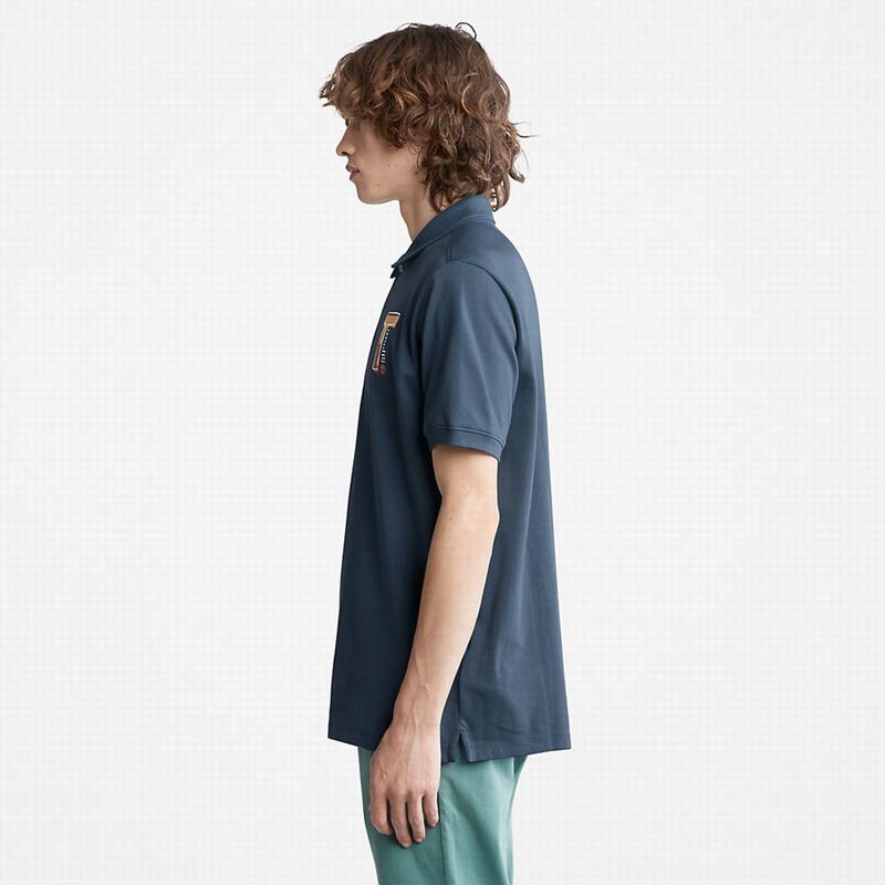 Timberland Timber Fresh Polo Majice Plave | 85076555