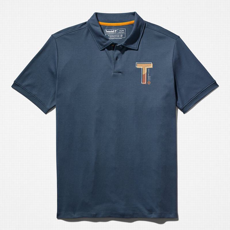 Timberland Timber Fresh Polo Majice Plave | 85076555
