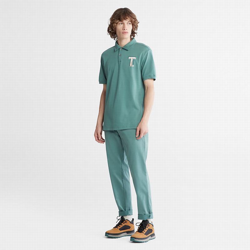 Timberland Timber Fresh Polo Majice Tirkizne | 77745468