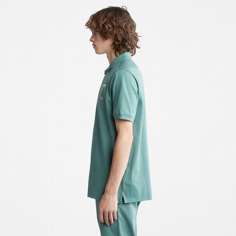 Timberland Timber Fresh Polo Majice Tirkizne | 77745468