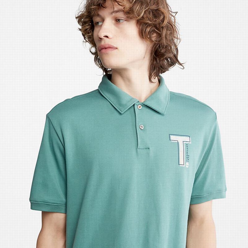 Timberland Timber Fresh Polo Majice Tirkizne | 77745468