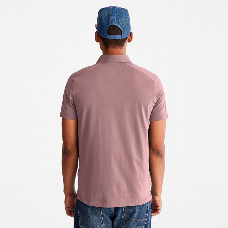 Timberland Timber Fresh Supima Cotton Polo Majice Roze | 10700986