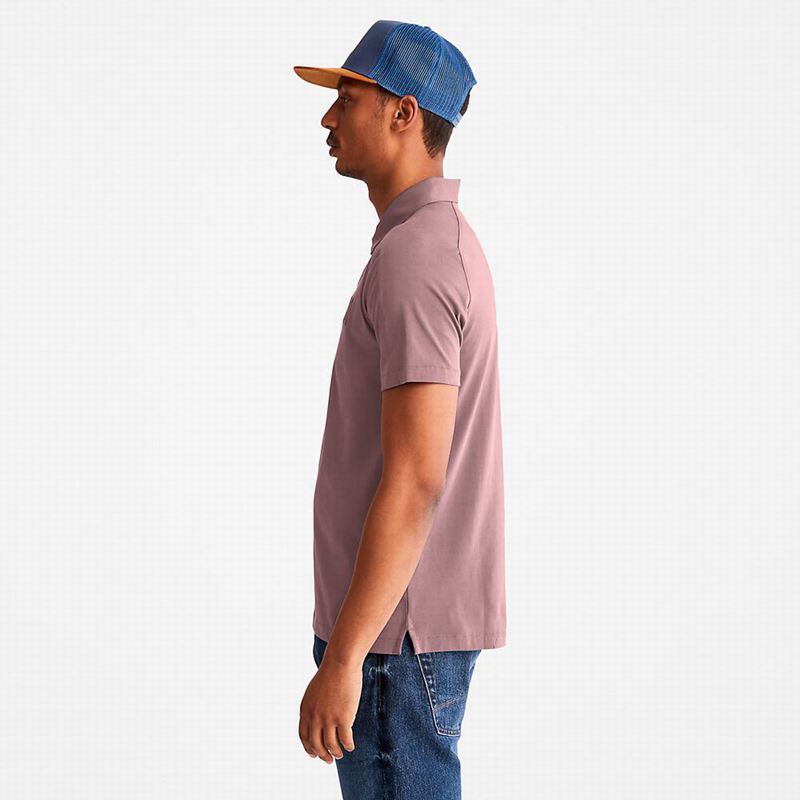 Timberland Timber Fresh Supima Cotton Polo Majice Roze | 10700986