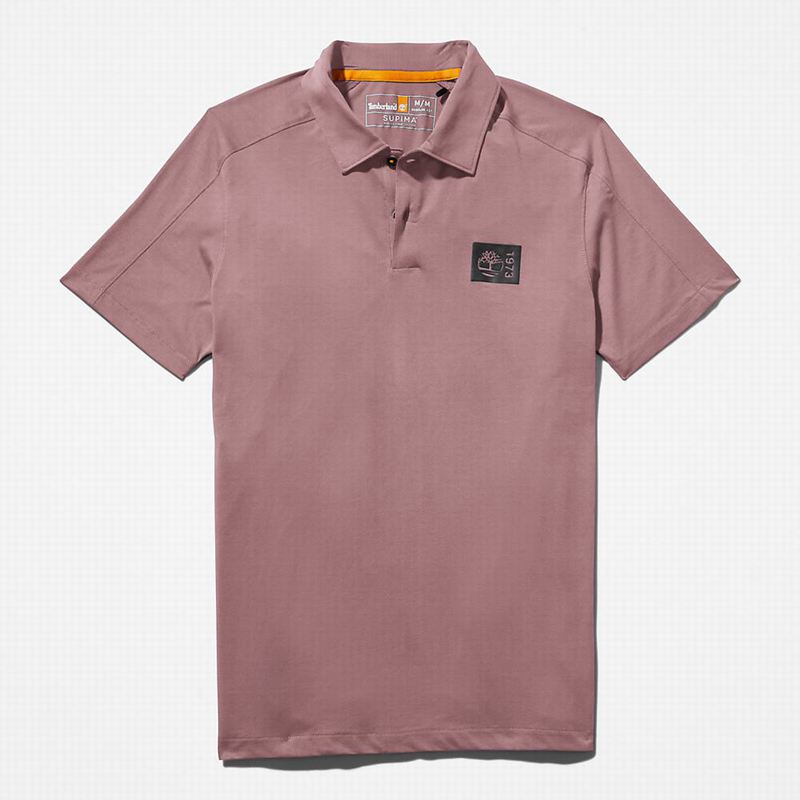 Timberland Timber Fresh Supima Cotton Polo Majice Roze | 10700986